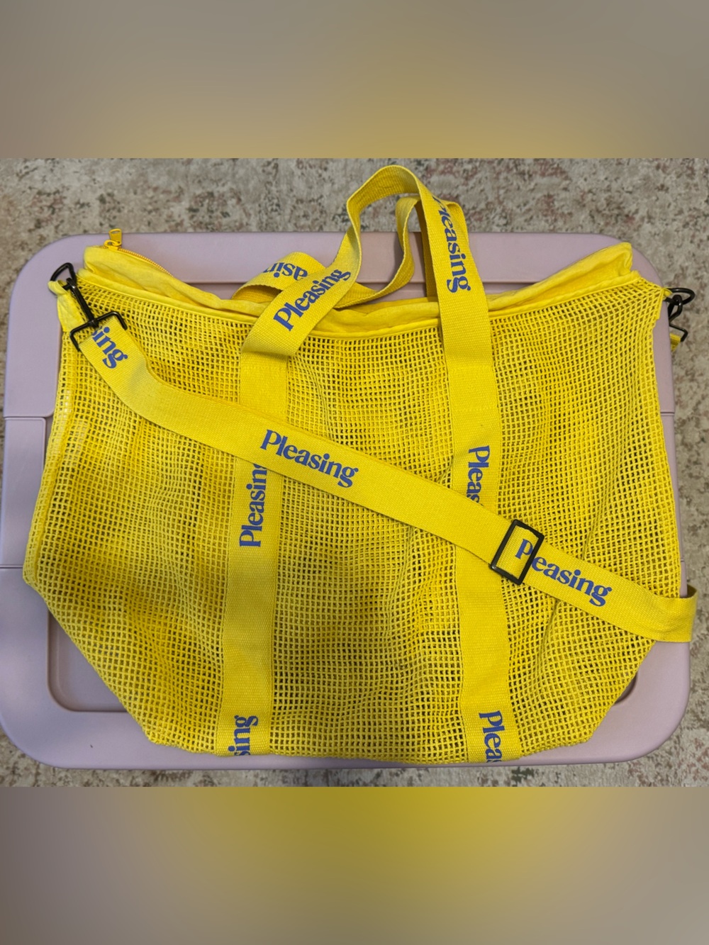 Pleasing Yellow Beach Bag Harry Styles
